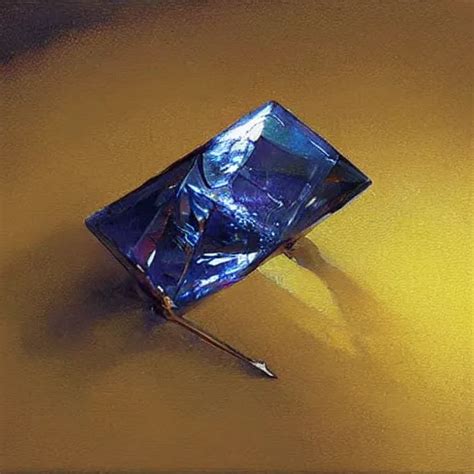 magical crystal on a desk, painting, by greg rutkowski | Stable ...