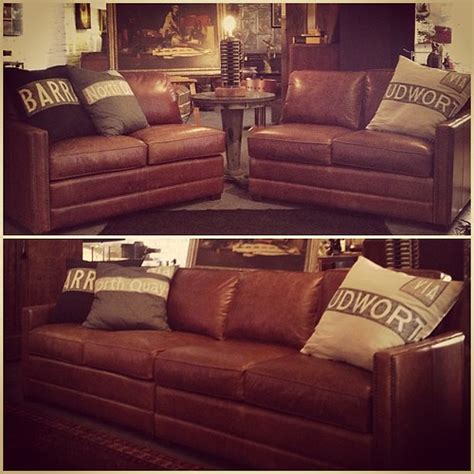Drexel Heritage leather sofa | Paris on Ponce & Le Maison Rouge | Flickr