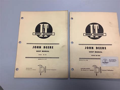 John Deere Equipment Manuals BigIron Auctions