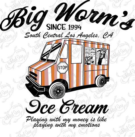 Friday Movie Big Worm Ice Cream Truck SVG Vector File layered - Etsy UK