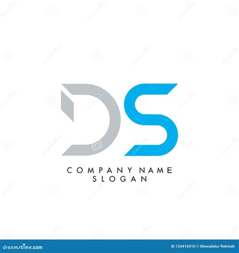 Letter ds logo design stock vector. Illustration of card - 124416010