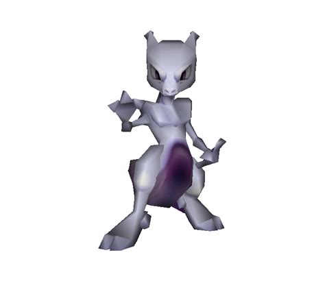 Nintendo 64 - Pokémon Stadium 2 - #150 Mewtwo - The Models Resource