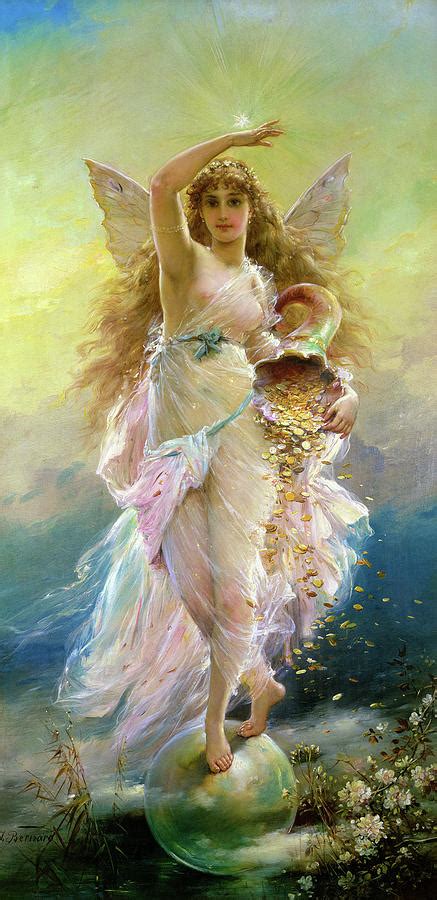 Fortuna, Goddess of Fortune Painting by Jean Francois Armand Felix ...