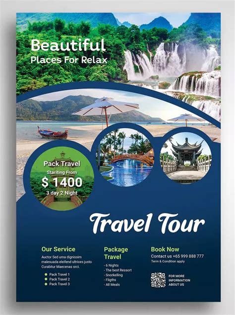 Travel and Tour Flyer Promo Template PSD | Poster design, Logo design, Photoshop