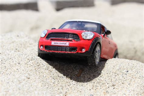 Free Images : beach, wheel, toy, bumper, mini cooper, city car, land vehicle, automobile make ...