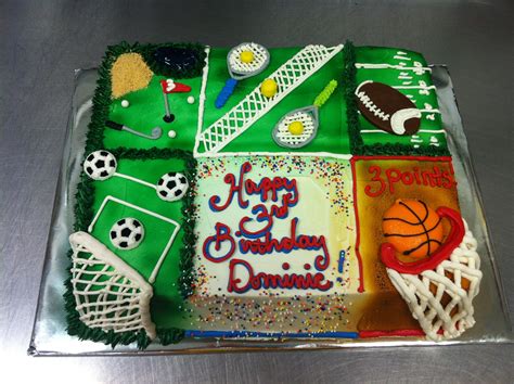 All star sports themed cake. | Sports themed cakes, Sport cakes, Birthday cakes for men