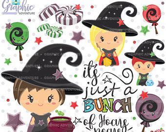 halloween clipart with witches and candy