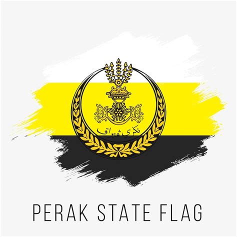 Premium Vector | Malaysia State Perak Vector Flag Design Template Perak ...