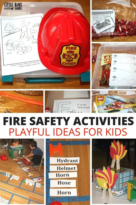 Fire Safety Play Activities and Fire Safety Learning Games for Kids