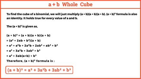 a+b Whole Cube - Easy Maths Solutions