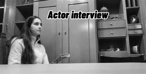 Actor interview