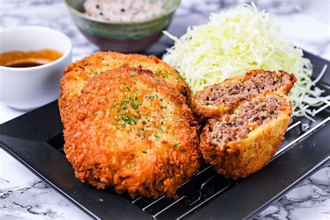 Menchi Katsu (Japanese Ground Meat Cutlet) - Sudachi Recipes