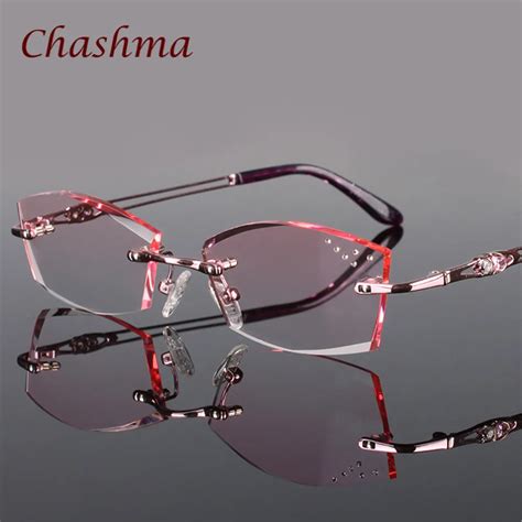 Aliexpress.com : Buy Chashma Brand Pure Titanium Fashionable Lady Eye ...