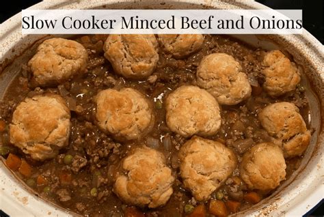 Slow Cooker Minced Beef and Onions Recipe.... | The Diary of a Frugal ...