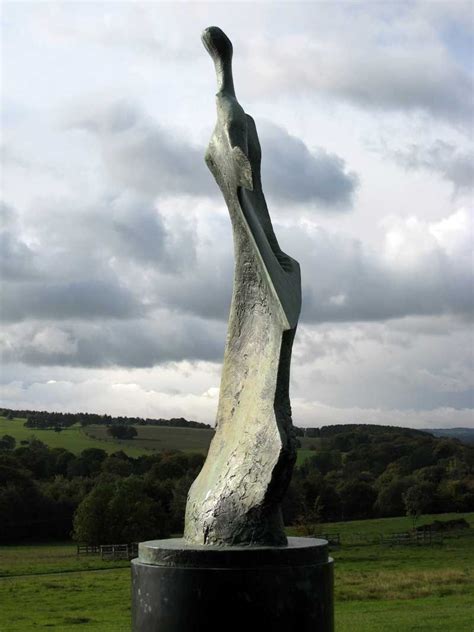 Photograph of Henry Moore’s Large Standing Figure: Knife Edge 1961, seen at Yorkshire Sculpture ...