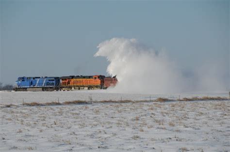 BNSF Snow Plow In Nebraska | TrainBoard.com - The Internet's Original