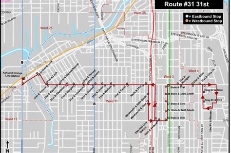 Orange Line Chicago Transit Authority Map