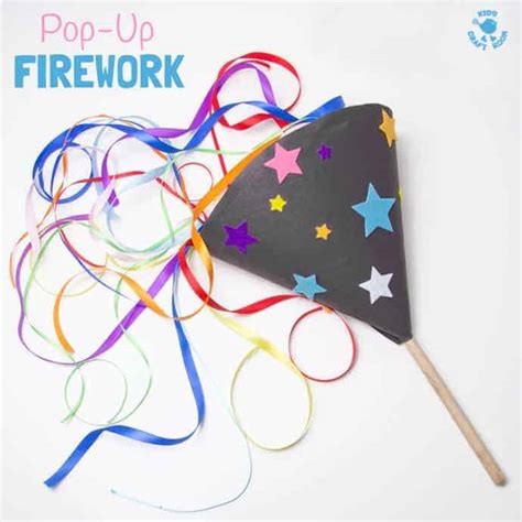 Pop-Up Firework Craft For Kids - Kids Craft Room