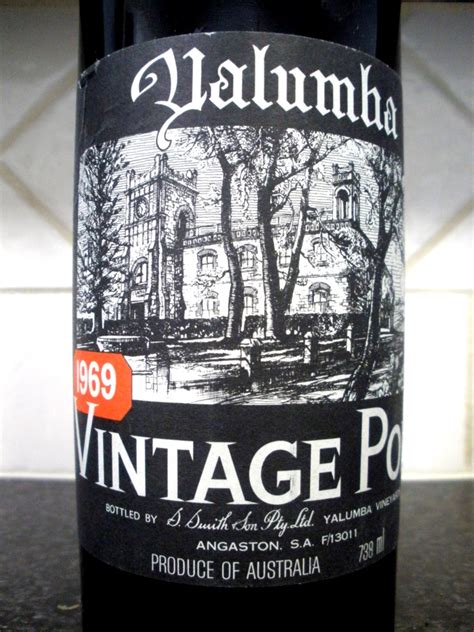 Australian Wine Journal: YALUMBA VINTAGE PORT 1969