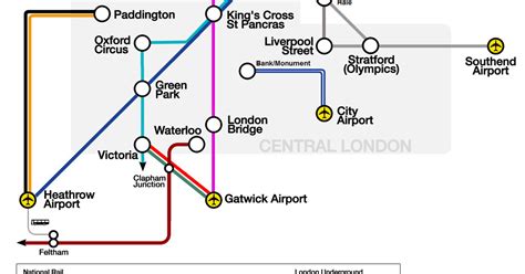 Map Of London Train Stations And Airports - Gracia Georgeanne