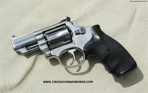 Smith & Wesson Model 66 Snubby Custom Carry Melted Combat Revolver