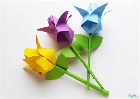 Origami Tulips: A Fun Paper Craft! - Mom Does Reviews