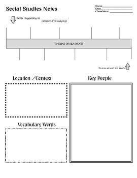 Social Studies History Graphic Organizers and Notes | Ancient River ...