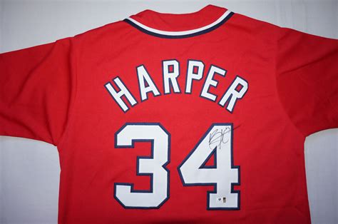 Lot Detail - BRYCE HARPER SIGNED WASHINGTON NATIONALS JERSEY