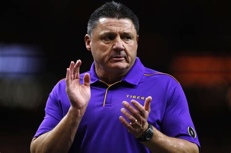 Ed Orgeron got way too hype before the championship game