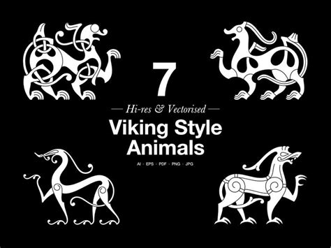 Animals in 2020 | Viking art, Viking age art, Viking embroidery