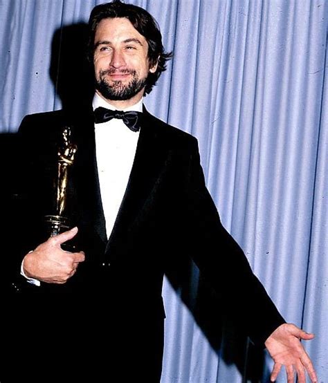 Robert De Niro with his Oscar for Raging Bull at the 53rd Academy Awards, 1981. | Iconic movies ...