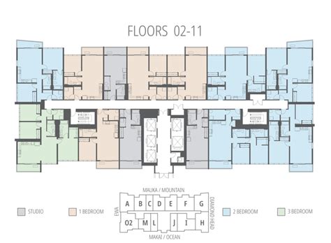 The Central Ala Moana Floor Plan - floorplans.click