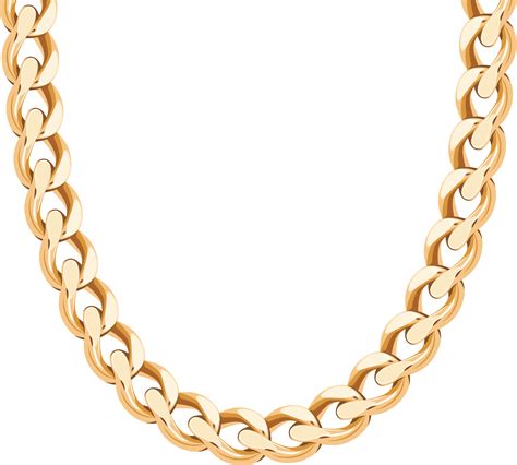 Cartoon Gold Chain Png Image