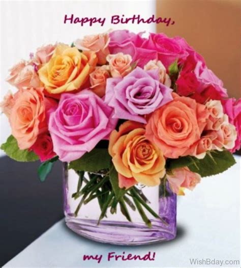 Birthday Greetings With Flowers For A Friend | Best Flower Site