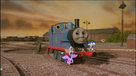 Thomas, Twilight Sparkle and Sonic by ThomasTrainfan2006 on DeviantArt