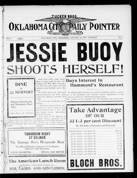 Oklahoma City Daily Pointer (Oklahoma City, Okla.), Vol. 2, No. 4, Ed. 1 Tuesday, January 22 ...