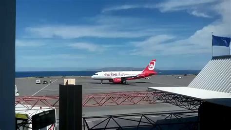 Air Berlin arrival Heraklion airport - YouTube