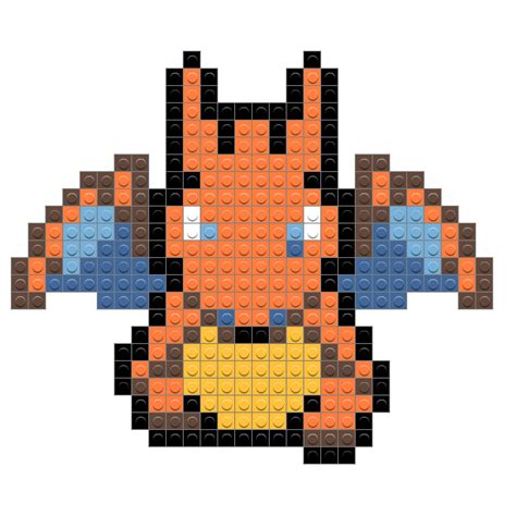 Pixel Art Pokemon Charizard