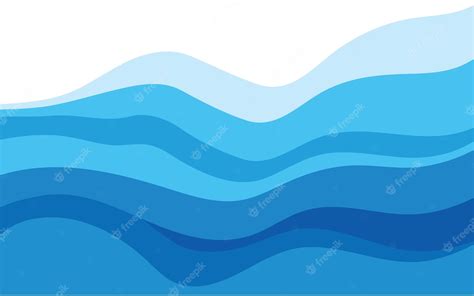 Premium Vector | Blue water wave background wallpaper vector