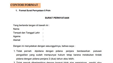 Contoh Surat Penyataan PPPK Tenaga Teknis Provinsi Kepri 2022 - Sijori ...