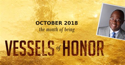 October 2018 – The Month Of Being Vessels Of Honor – North America ...