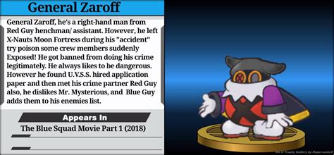 General Zaroff Information Bio by smf-064 on DeviantArt