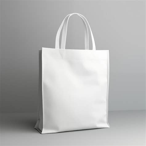 Premium Photo | Plain white tote bag for mockup purposes