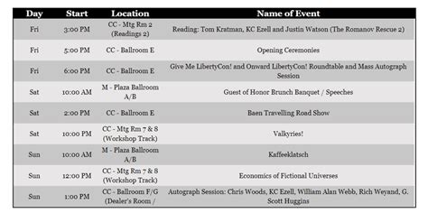 My 2023 LibertyCon Schedule! | Kacey Ezell