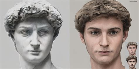 I enhanced the head of 'Statue of David' with Artbreeder : r/MediaSynthesis