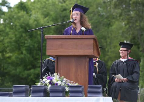 Westbrook High School Graduation One of Bright Skies and Inspiration