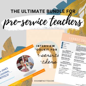 The Pre-Service Teacher BUNDLE (TOOLKIT, PORTFOLIO, RESUME & COVER LETTER)