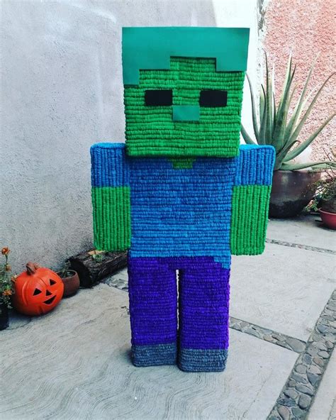 Zombie minecraft | Minecraft birthday party, Minecraft birthday, Halloween diy