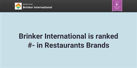 Brinker International NPS & Customer Reviews | Comparably