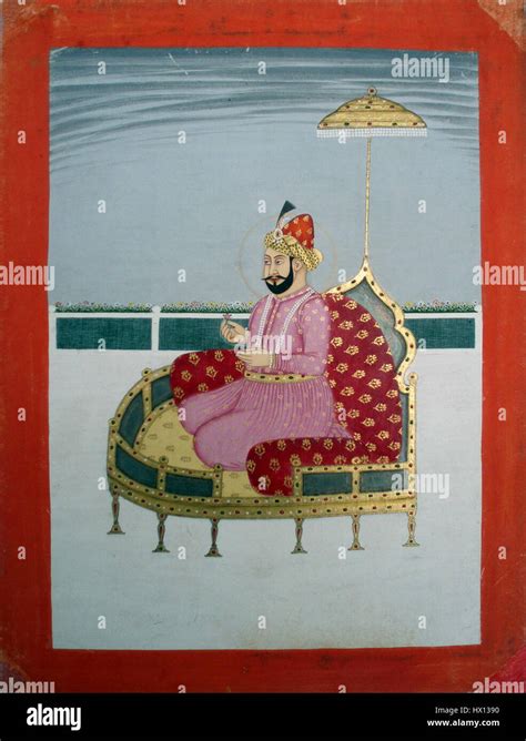 From a series depicting Mughal emperors Humayun Stock Photo - Alamy